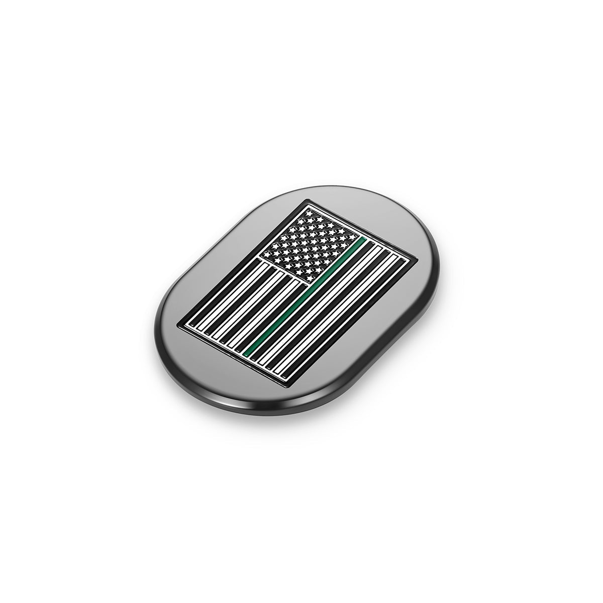 Harley-Davidson Black thin Green Line Antenna Cover - Left