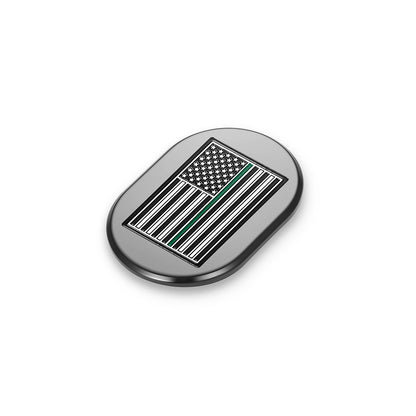 Harley-Davidson Black thin Green Line Antenna Cover - Left
