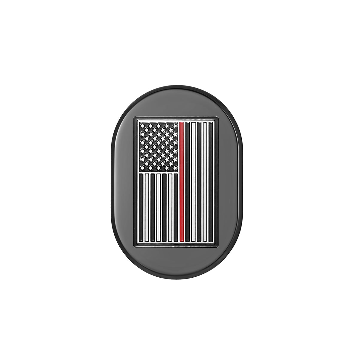 Harley-Davidson Black thin Red Line Antenna Cover - Left