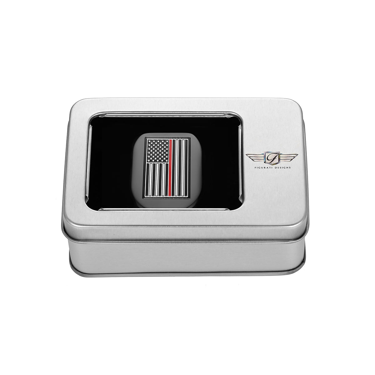 Harley-Davidson Black thin Red Line Antenna Cover - Left