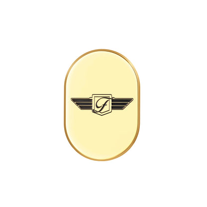 Harley-Davidson Gold FD Logo Blk. Antenna Cover - Left