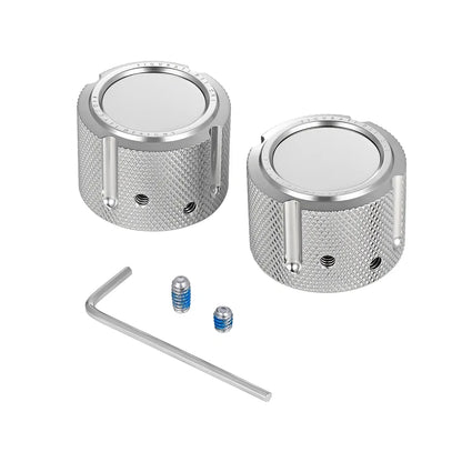 Harley-Davidson Stainless-Steel Front Axle Nut Covers