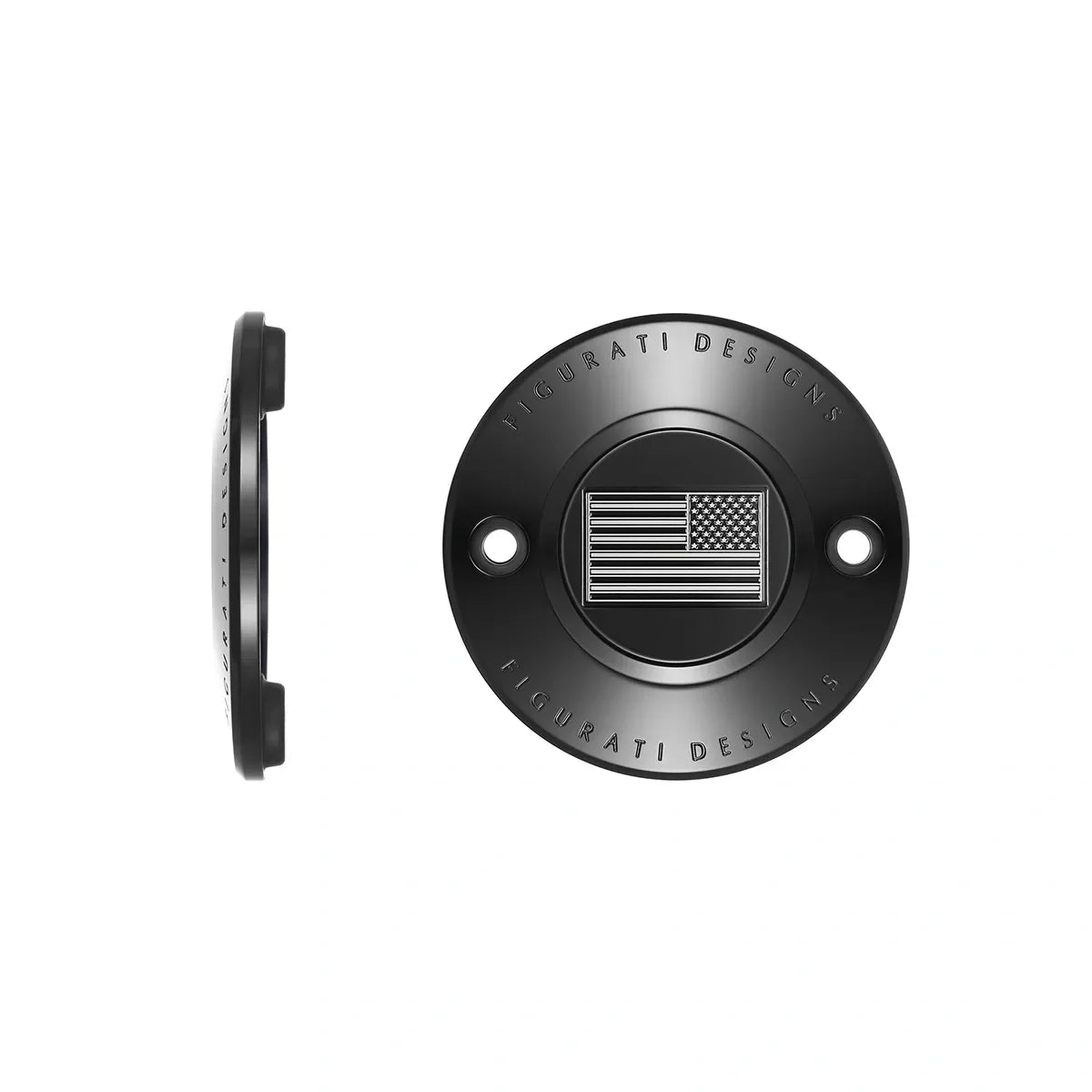 Harley-Davidson Stainless-Steel in Black American Flag - Reversed M8 Timing Cover