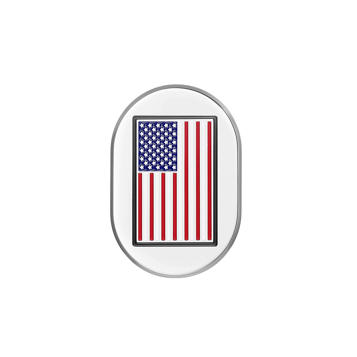Harley-Davidson Stainless-Steel American Flag Antenna Cover - Left