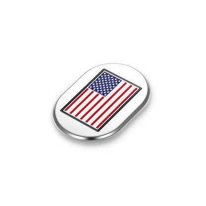 Harley-Davidson Stainless-Steel American Flag Antenna Cover - Left