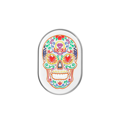 Harley-Davidson Stainless-Steel Antenna Sugar Skull Cover - Left
