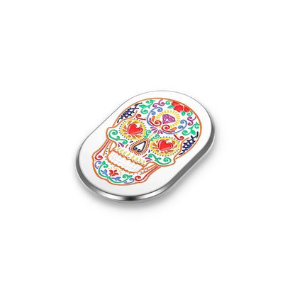Harley-Davidson Stainless-Steel Antenna Sugar Skull Cover - Left