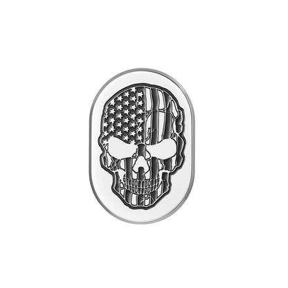 Harley-Davidson Stainless-Steel Black American Skull Antenna Cover - Left