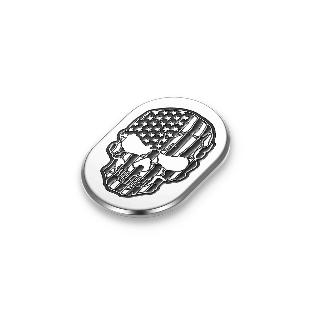Harley-Davidson Stainless-Steel Black American Skull Antenna Cover - Left