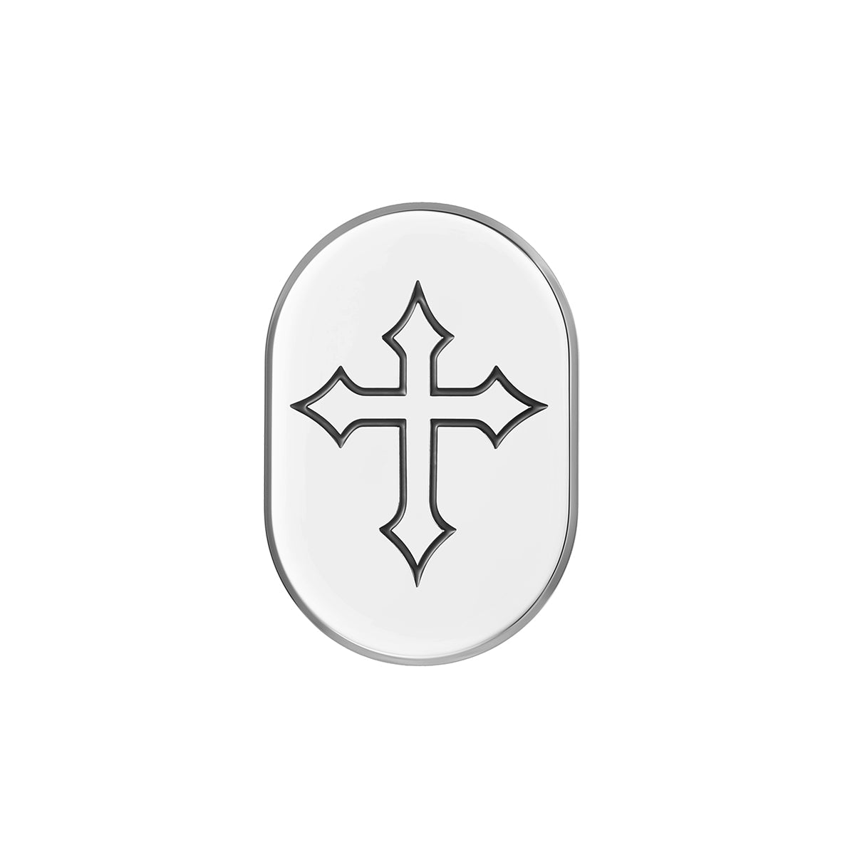 Harley-Davidson Stainless-Steel in Black Cross Antenna Cover - Left