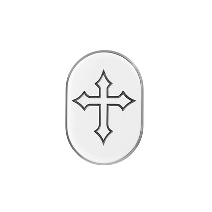 Harley-Davidson Stainless-Steel in Black Cross Antenna Cover - Left
