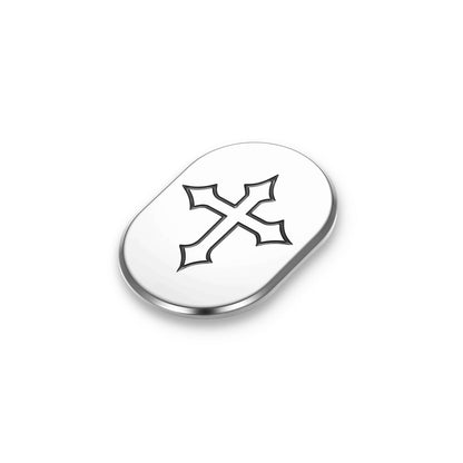 Harley-Davidson Stainless-Steel in Black Cross Antenna Cover - Left