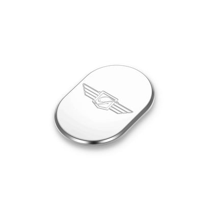 Harley-Davidson Stainless-Steel FD Logo Antenna Cover - Left