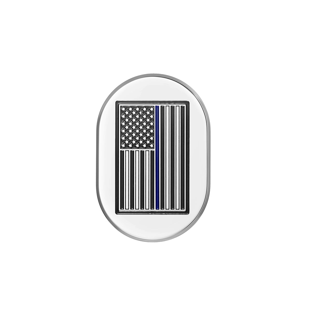 Harley-Davidson Stainless-Steel thin Blue Line Antenna Cover - Left