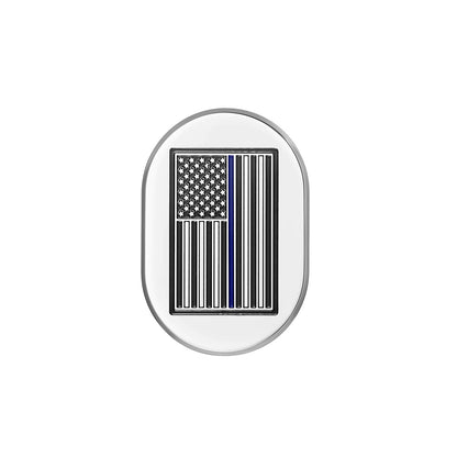 Harley-Davidson Stainless-Steel thin Blue Line Antenna Cover - Left