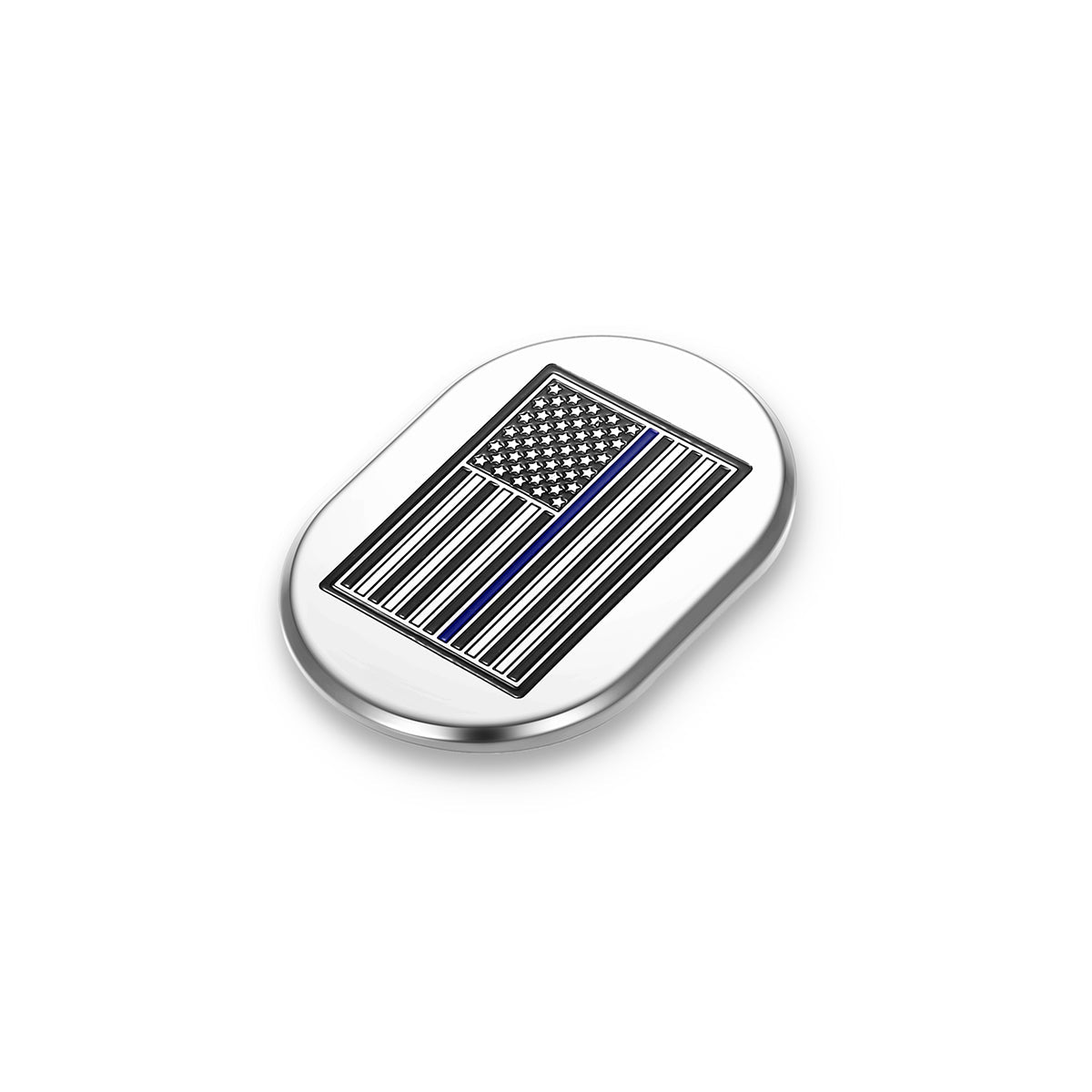 Harley-Davidson Stainless-Steel thin Blue Line Antenna Cover - Right