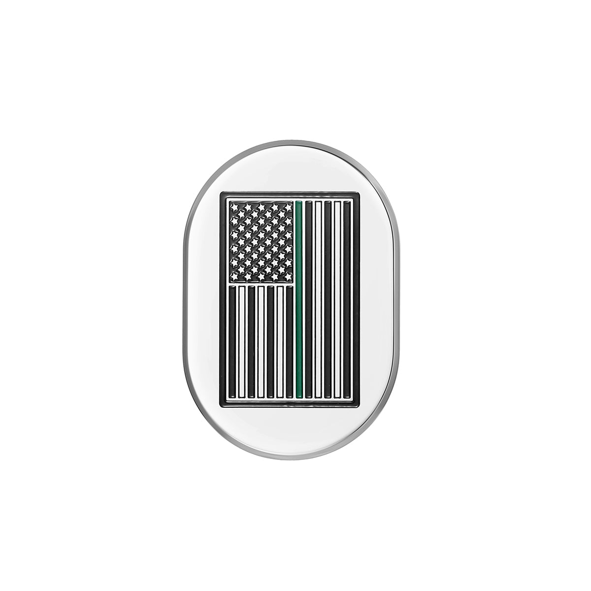Harley-Davidson Stainless-Steel thin Green Line Antenna Cover - Left