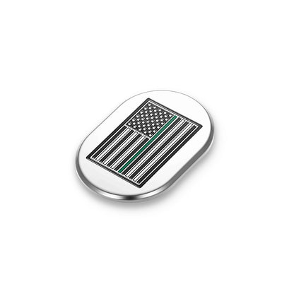Harley-Davidson Stainless-Steel thin Green Line Antenna Cover - Left
