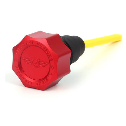 Performance Dipstick for Harley-Davidson Touring Twin Cam (2007-2016) - Curved Red