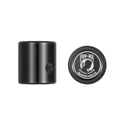 Heel Toe Shifter Cover - Stainless-Steel in Black POW MIA