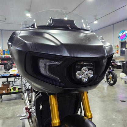 Forever Rad Custom Dynamics Shark Demon Headlight for Indian Challenger - Forever Rad-Forever Rad