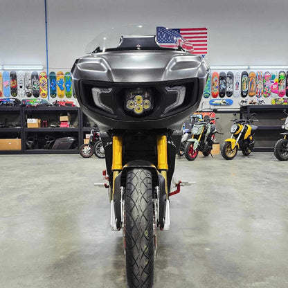 Forever Rad Custom Dynamics Shark Demon Headlight for Indian Challenger - Forever Rad-Forever Rad