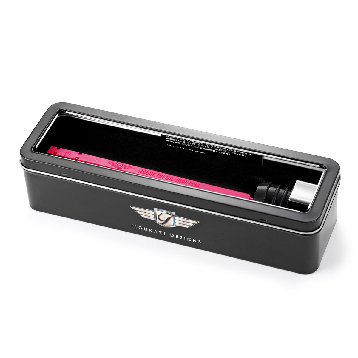 Signature Magnetic Dipstick for Harley-Davidson Touring Twin Cam (1999-2006) - Curved Silver