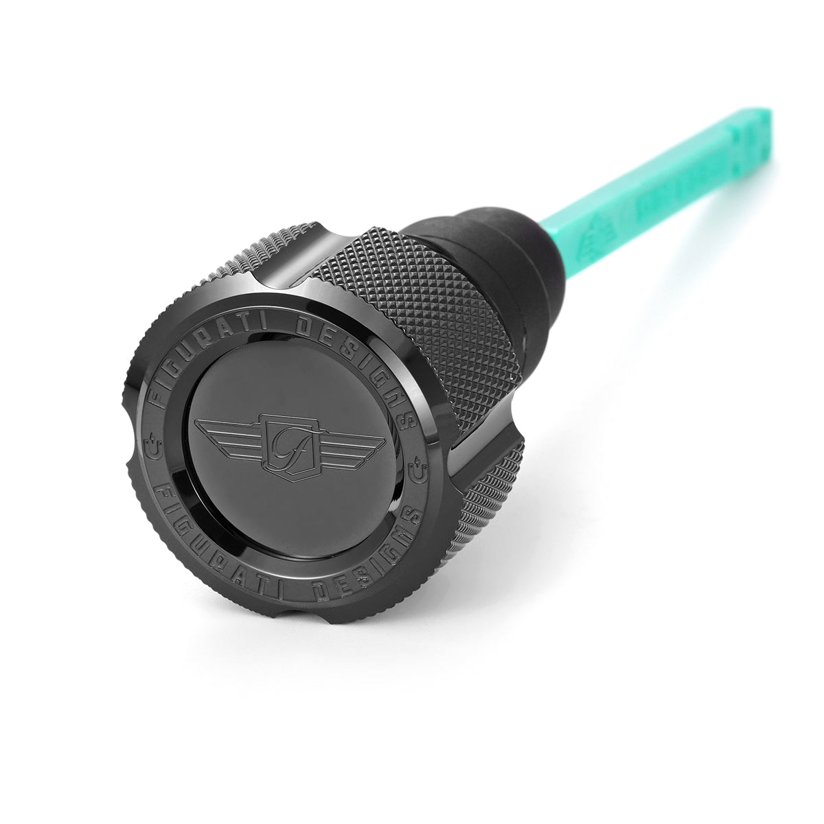 Signature Magnetic Dipstick for Harley-Davidson Dyna (2006-2017) - Knurled Black