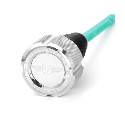 Signature Magnetic Dipstick for Harley-Davidson Dyna (2006-2017) - Knurled Silver