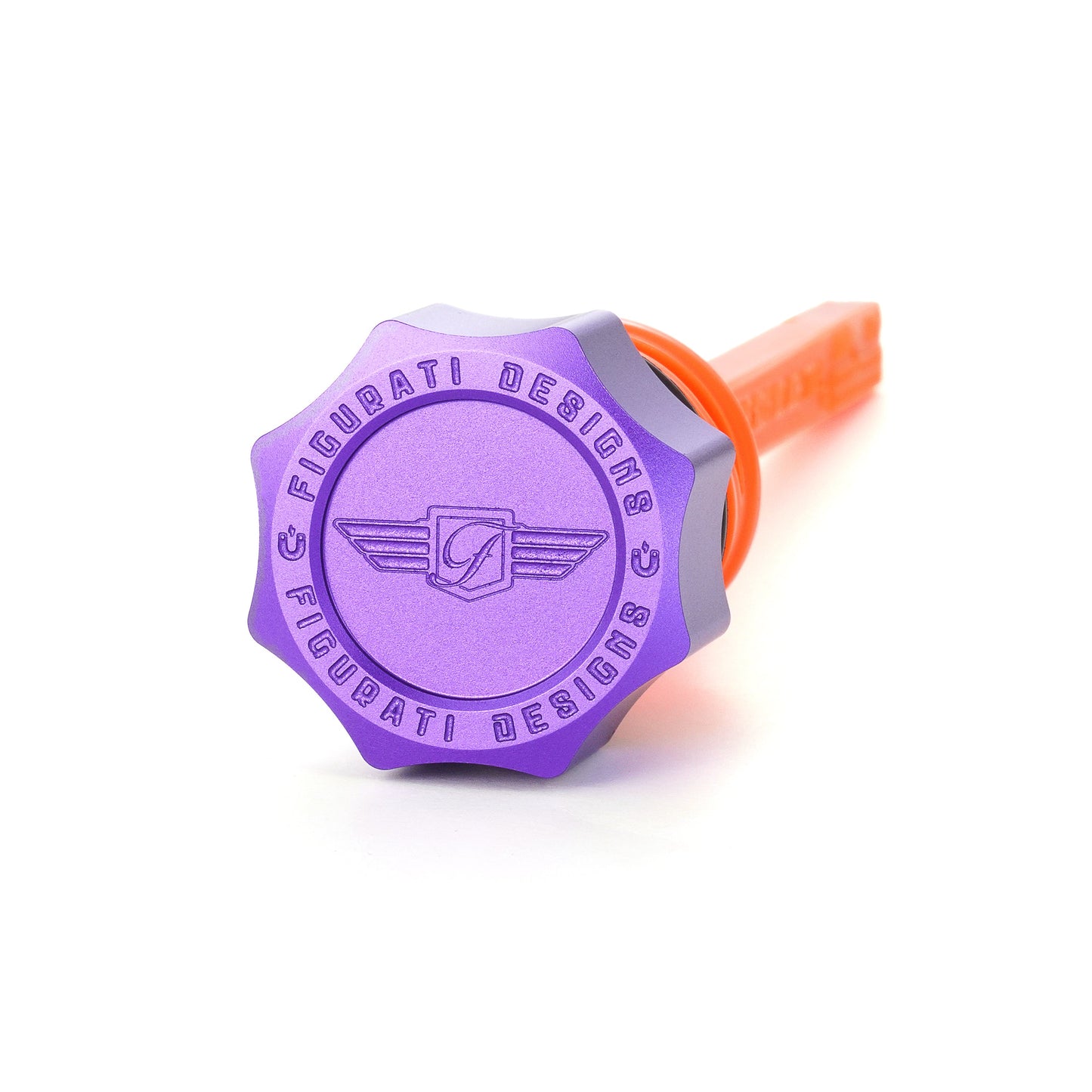 Performance Magnetic Dipstick for Harley-Davidson M8 Softail - Curved Purple