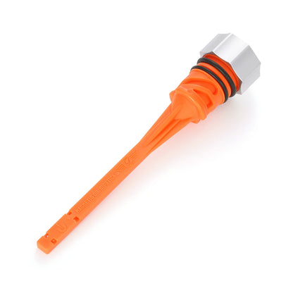 Performance Magnetic Dipstick for Harley-Davidson M8 Softail - Curved Raw Silver