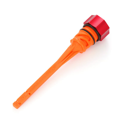 Performance Magnetic Dipstick for Harley-Davidson M8 Softail - Curved Red