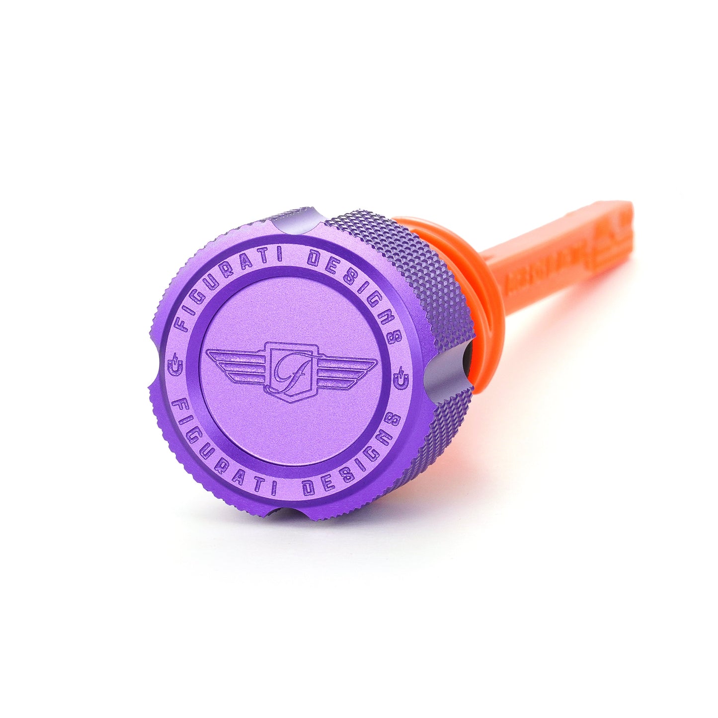 Performance Magnetic Dipstick for Harley-Davidson M8 Softail - Knurled Purple