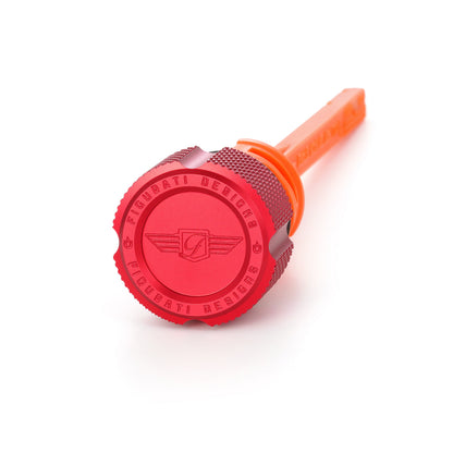 Performance Magnetic Dipstick for Harley-Davidson M8 Softail - Knurled Red
