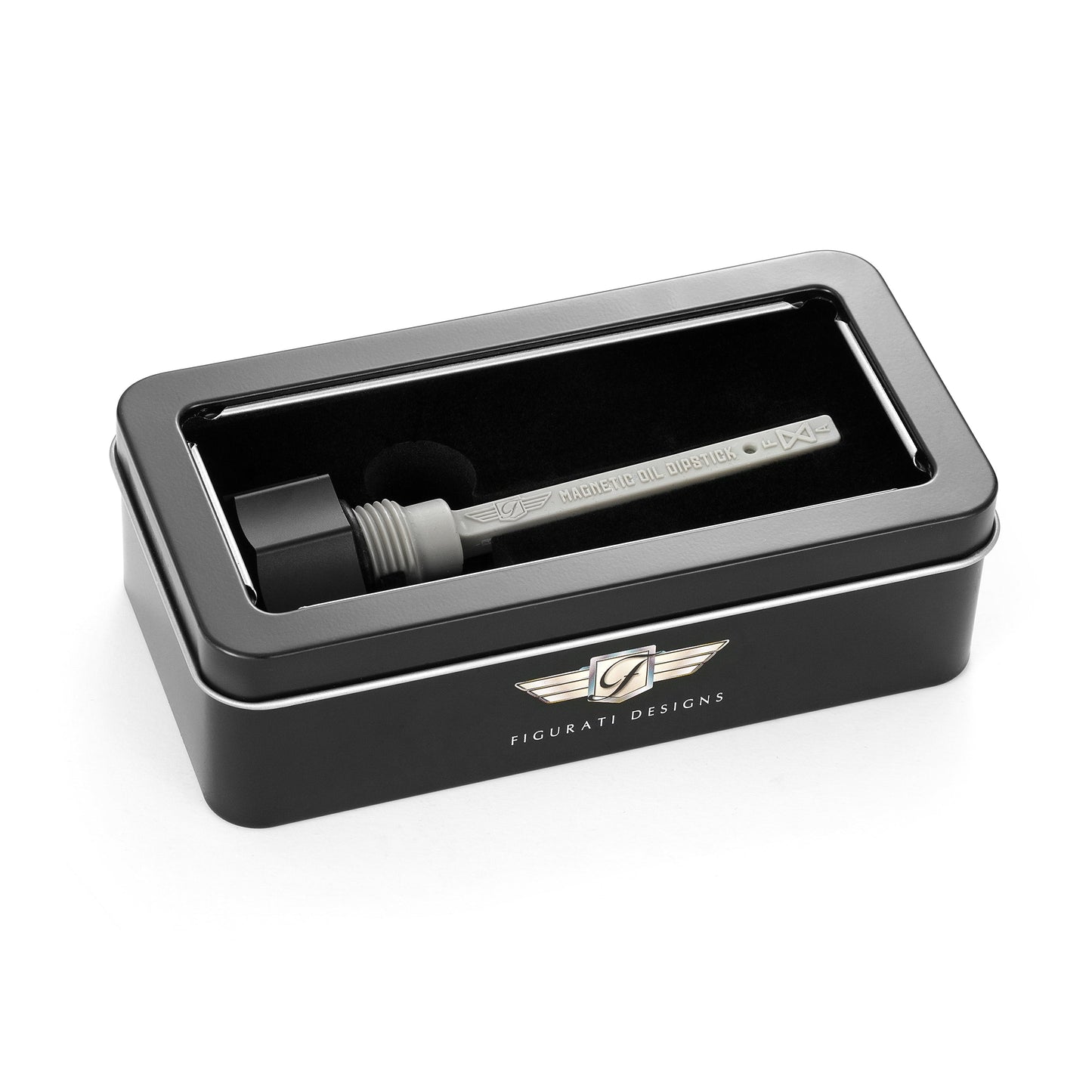 Performance Magnetic Transmission Dipstick for Harley-Davidson Touring M8 - Curved Black