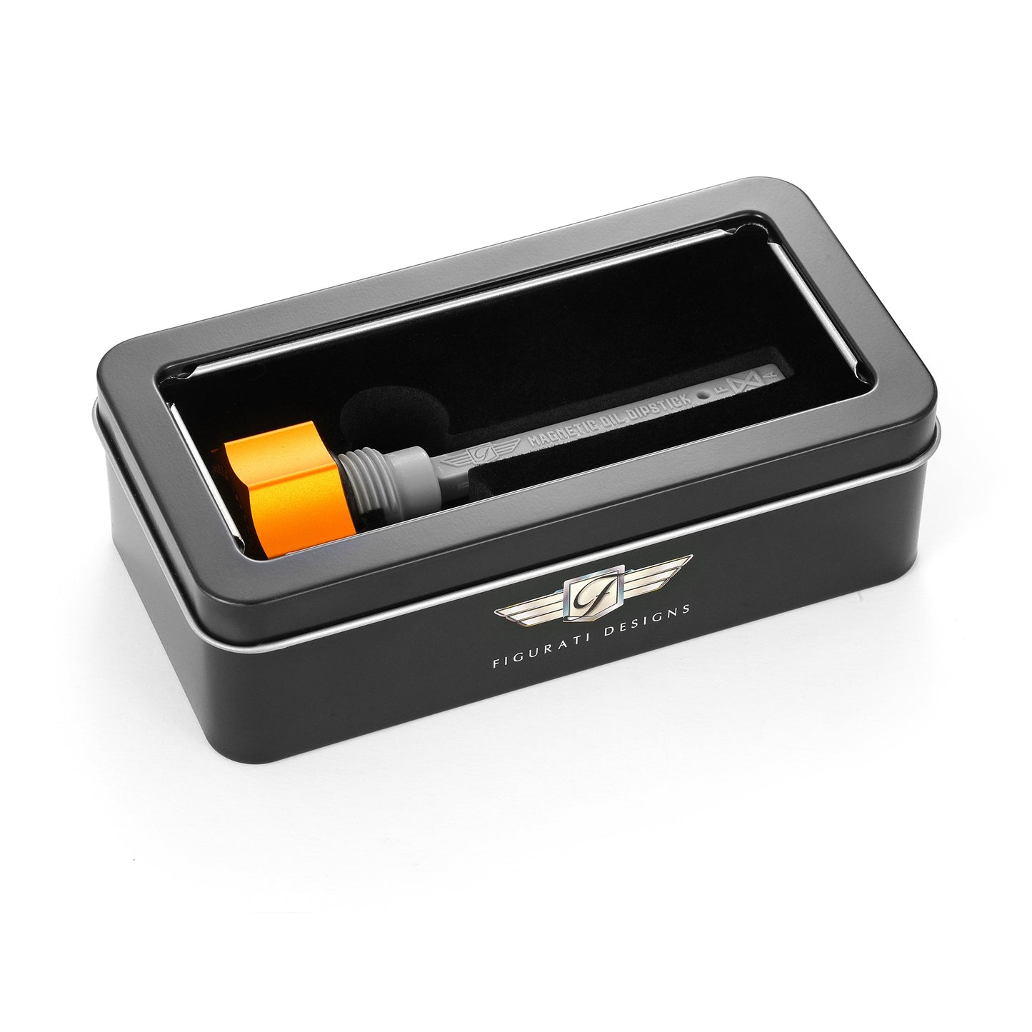 Performance Magnetic Transmission Dipstick for Harley-Davidson All Models - Curved Gold