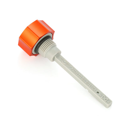 Performance Magnetic Transmission Dipstick for Harley-Davidson All Models - Curved Orange