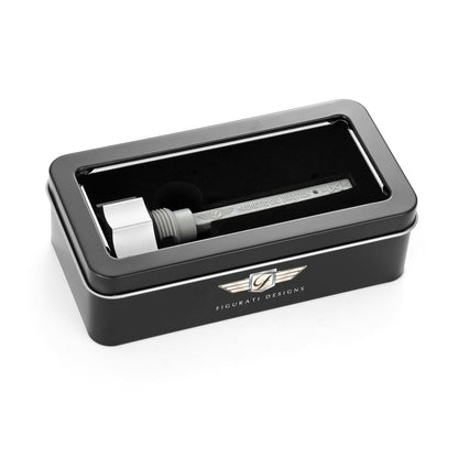 Performance Magnetic Transmission Dipstick for Harley-Davidson All Models - Curved Silver