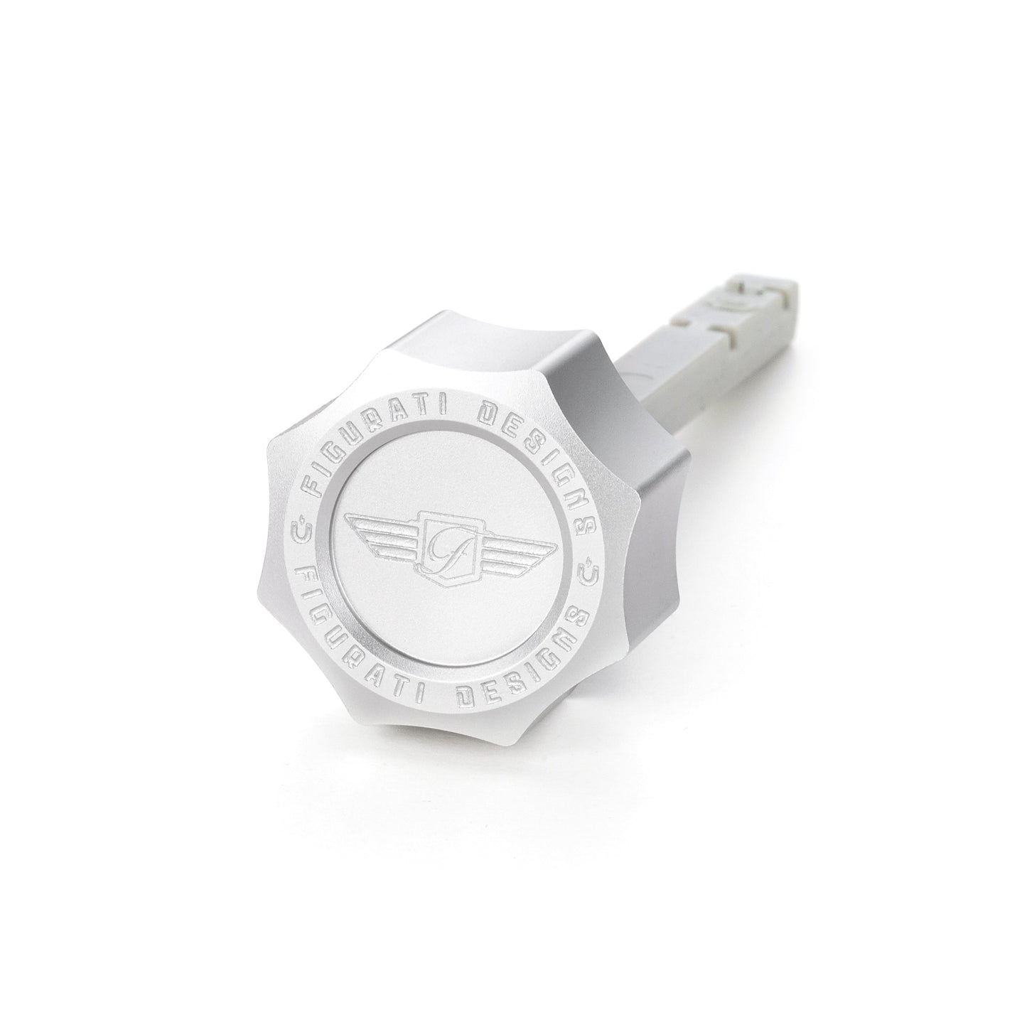 Performance Magnetic Transmission Dipstick for Harley-Davidson All Models - Curved Silver