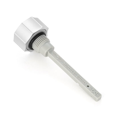 Performance Magnetic Transmission Dipstick for Harley-Davidson Touring M8 - Curved Raw Silver