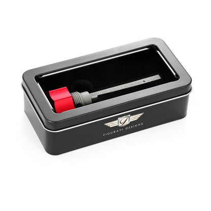 Performance Magnetic Transmission Dipstick for Harley-Davidson All Models - Curved Red
