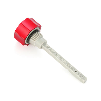 Performance Magnetic Transmission Dipstick for Harley-Davidson Touring M8 - Curved Red