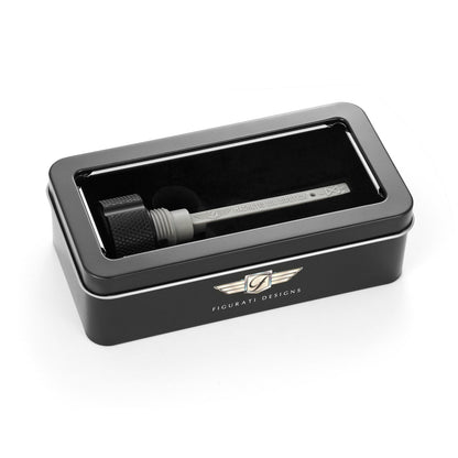 Performance Magnetic Transmission Dipstick for Harley-Davidson All Models - Knurled Black