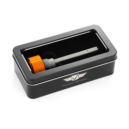 Performance Magnetic Transmission Dipstick for Harley-Davidson All Models - Knurled Gold