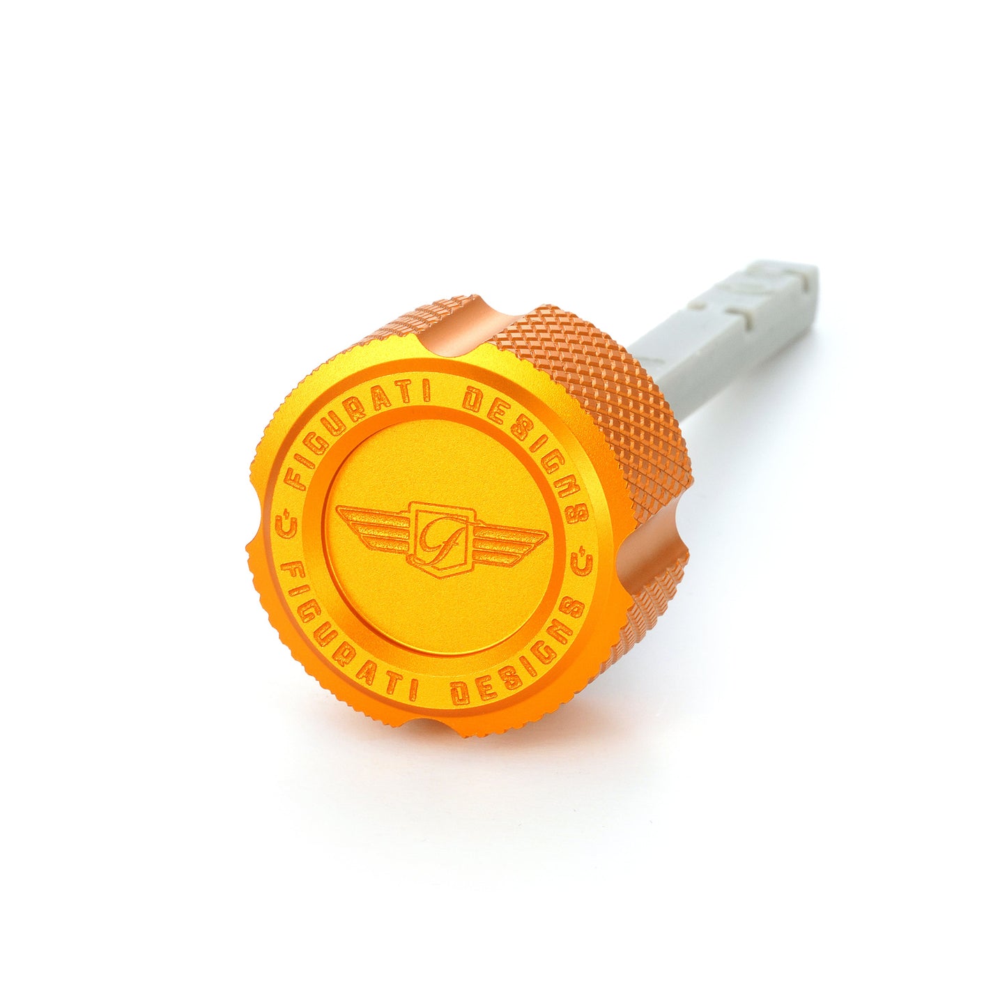 Performance Magnetic Transmission Dipstick for Harley-Davidson Touring M8 - Knurled Gold