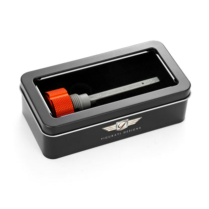 Performance Magnetic Transmission Dipstick for Harley-Davidson All Models - Knurled Orange