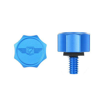Performance Seat Screw - Curved Blue