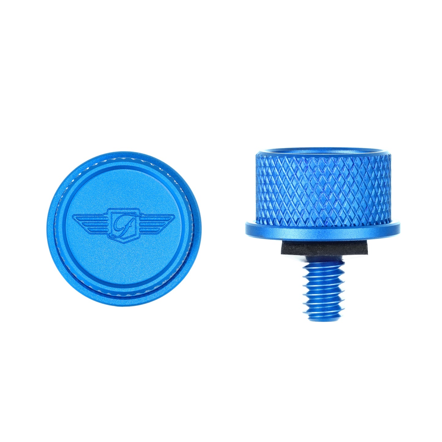 Performance Seat Screw - Knurled Blue