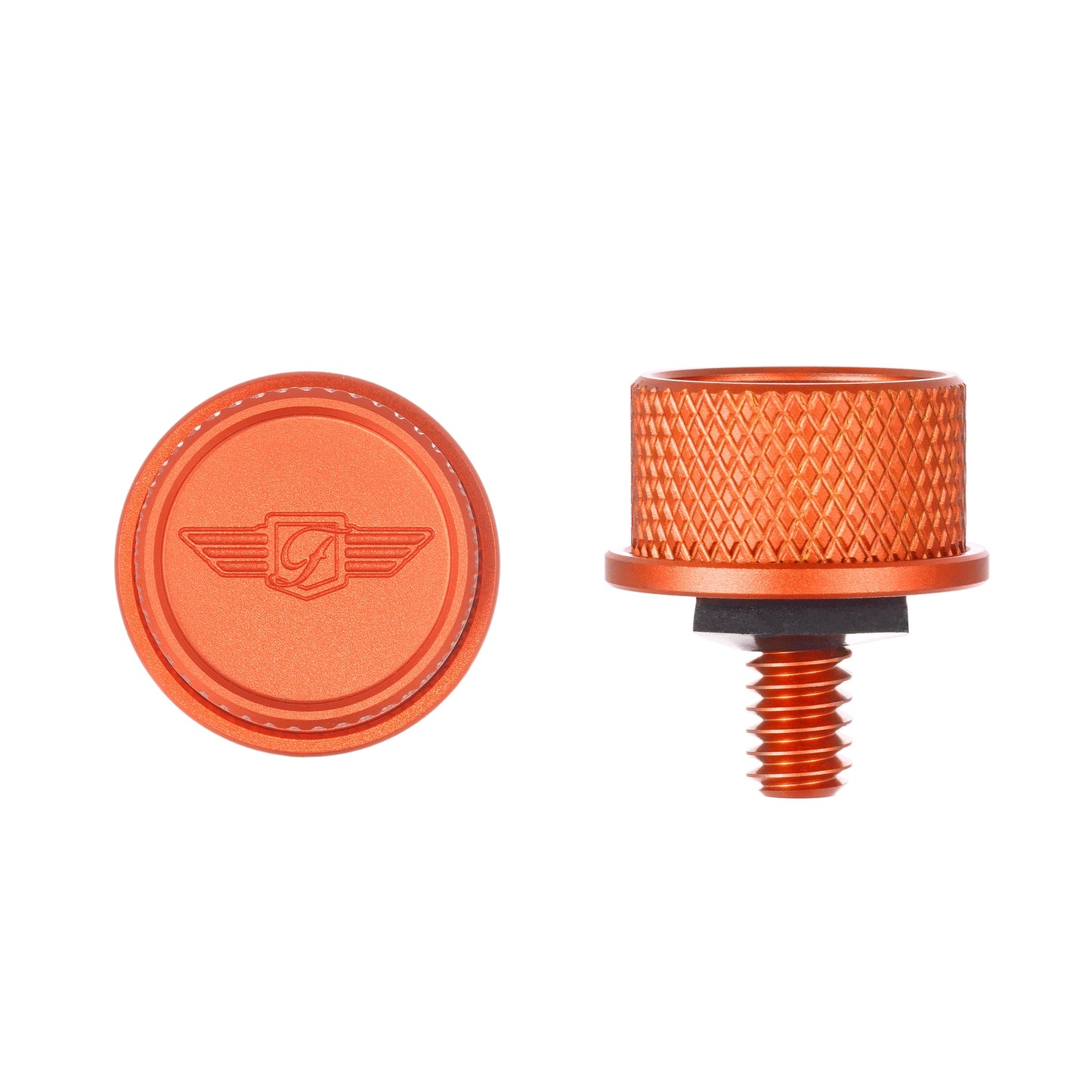 Performance Seat Screw - Knurled Orange