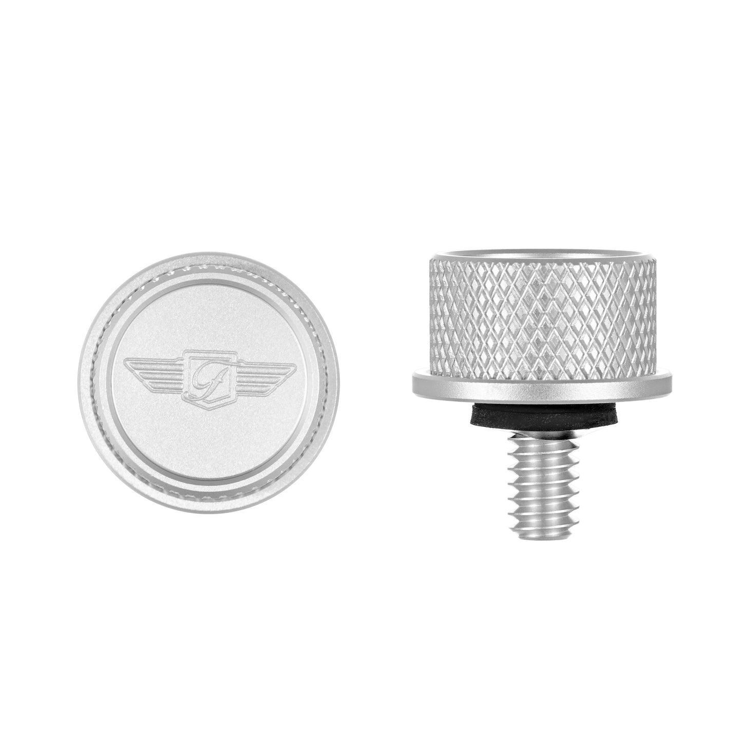 Performance Seat Screw - Knurled Raw Silver